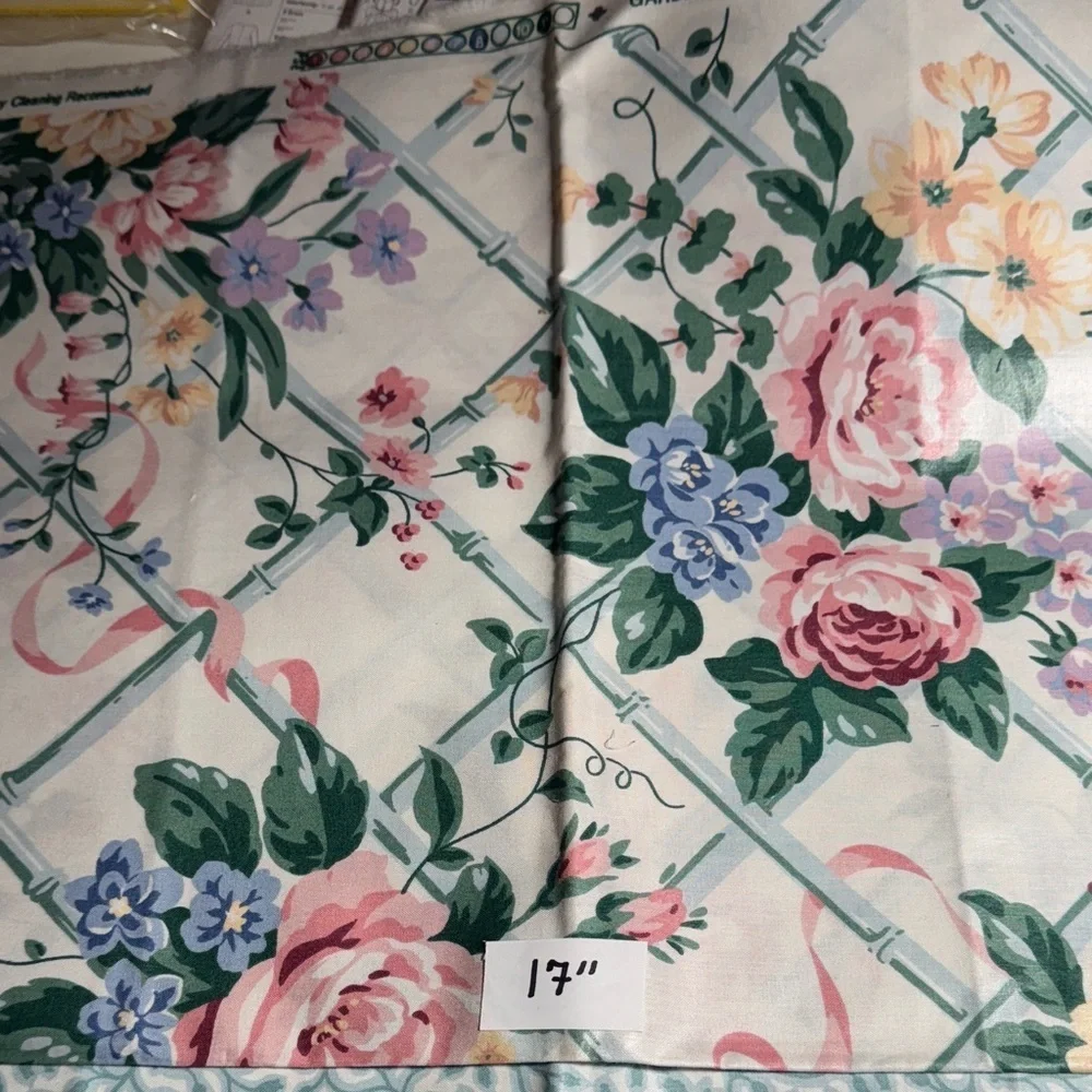 3 yards total Waverly vintage cottage decor, Floral Fabric Set